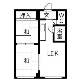 サニーハウス西谷【1階】の間取り