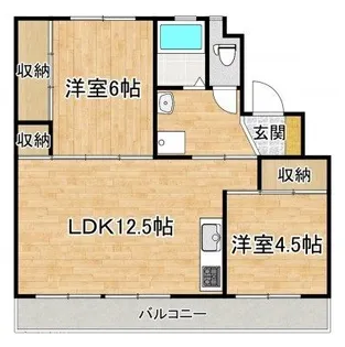 スカイクレスト2号棟【5階】の間取り