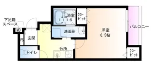 フジパレス東豊中町【2階】の間取り