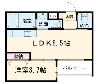 アレグリア道明寺2【1階】の間取り