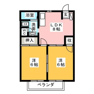 シティ・ドミール【2階】の間取り