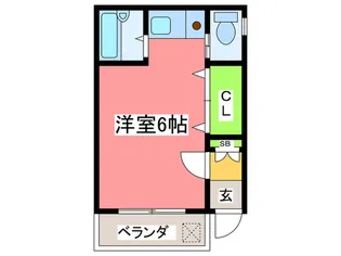 コーポ山崎【1階】の間取り