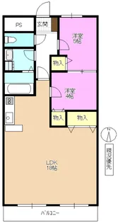 グランドリバティ篠ノ井【2階】の間取り