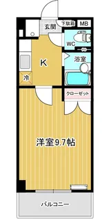 ガーデンコート桜井【2階】の間取り