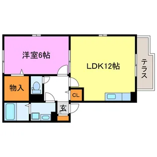 リストワール甲西【2階】の間取り