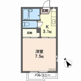 メゾンMR【2階】の間取り