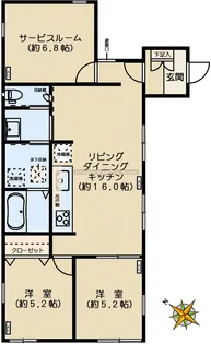 フェリクス東大前【1階】の間取り