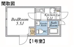 1Kの間取り画像