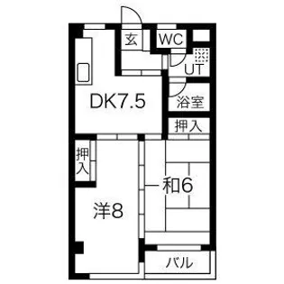 メゾン徳III【4階】の間取り