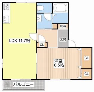ニューハイツ・K【2階】の間取り