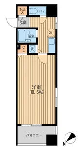 プライムアーバン日本橋人形町【10階】の間取り
