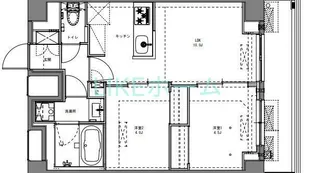 S-RESIDENCE原木中山azure【5階】の間取り