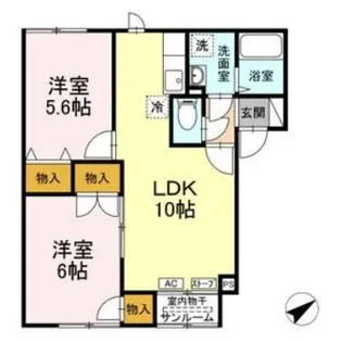 メイユールハロータウンC【2階】の間取り
