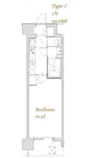 1Kの間取り画像