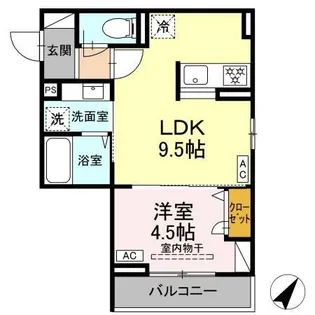 エスペリア淵野辺【3階】の間取り