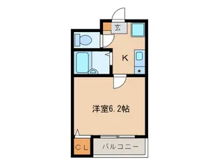 シティベール須崎【4階】の間取り