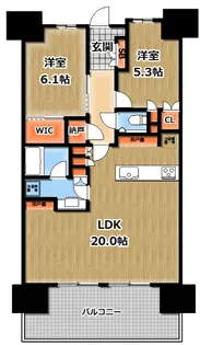 Brillia浦和仲町【13階】の間取り