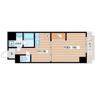 ウェーヴ長町一丁目【6階】の間取り