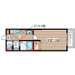 シャローム八乙女【2階】の間取り