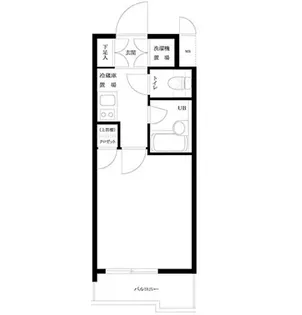 ルーブル五反田弐番館【8階】の間取り