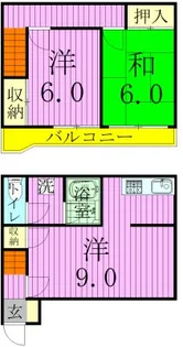 千葉県松戸市大橋【一戸建】の間取り