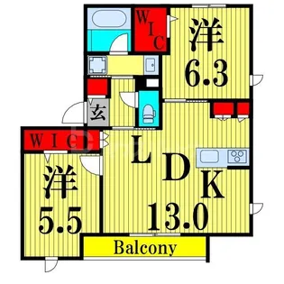 NOBLE RYUSEN【1階】の間取り