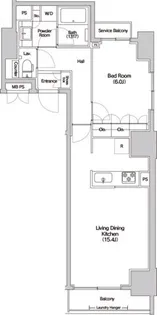 東京都港区芝2【マンション】の間取り