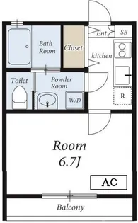 リリックコートひまわり【2階】の間取り