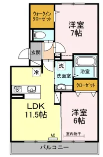 アメニティー東雲【3階】の間取り