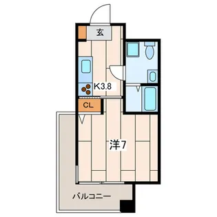 ローズマンションR&A【4階】の間取り