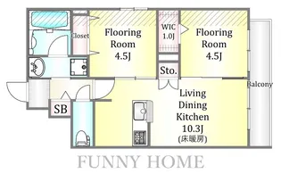 アーク東玉川【3階】の間取り