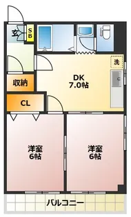 グリーンカルチュア山新【4階】の間取り