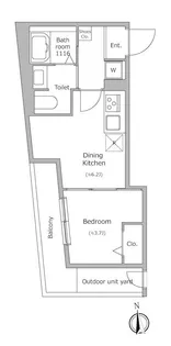 グローリオシェルト池袋本町【4階】の間取り