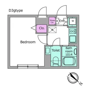 ラクラス南行徳【1階】の間取り