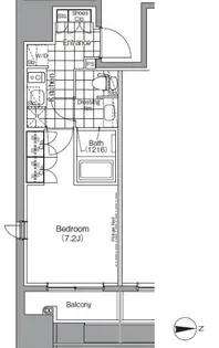 ザ・パークパビオ 蔵前【9階】の間取り