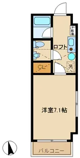 メゾン朋泉高砂【6階】の間取り