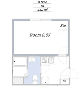 【防音マンション】プロス千歳烏山 らしくらす【3階】の間取り