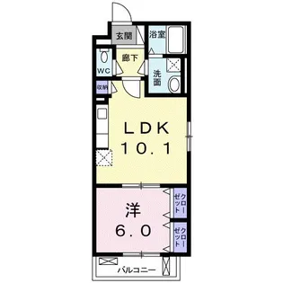 パラッツオ 入倉【3階】の間取り