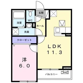 プリマヴェーラ和弘I【1階】の間取り