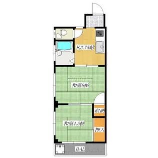 コーポ金野【3階】の間取り