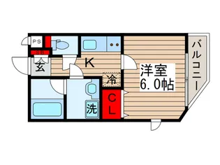 グリシーヌ新田【3階】の間取り