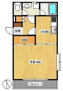 AIGLE九品寺【1階】の間取り