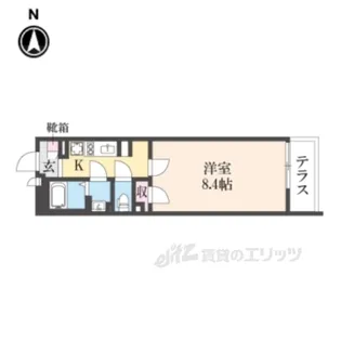 クレイノ初島【1階】の間取り