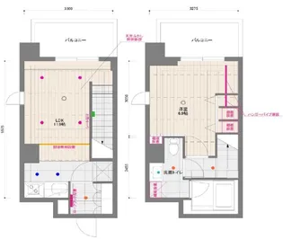 ドゥーエ月島【10階】の間取り