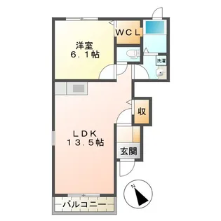 ヴィラ ソレイユ【1階】の間取り