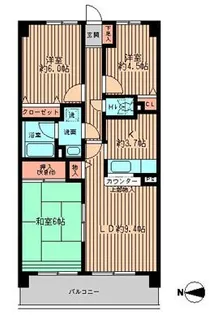 フォレストパーク相模原【7階】の間取り