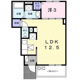 フルールK【1階】の間取り
