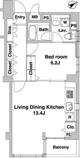 ADIK恵比寿南【2階】の間取り