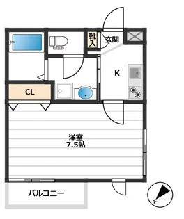 パークヒルフラットI【3階】の間取り