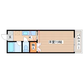 メゾンレローファレー【2階】の間取り